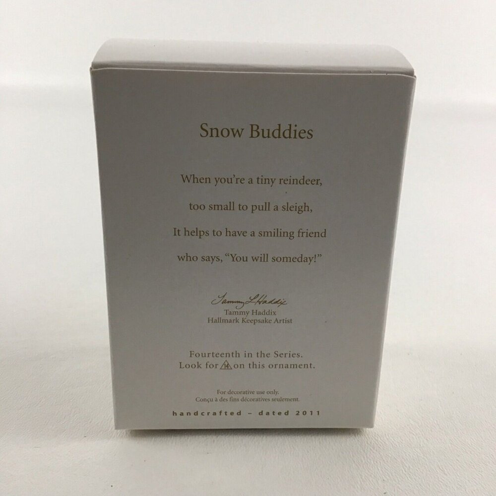 Hallmark Keepsake Christmas Ornament #14 Snow Buddies Snowman Repaint New 2011 - Picture 3 of 6